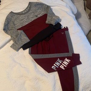 PINK jogger sweat suit